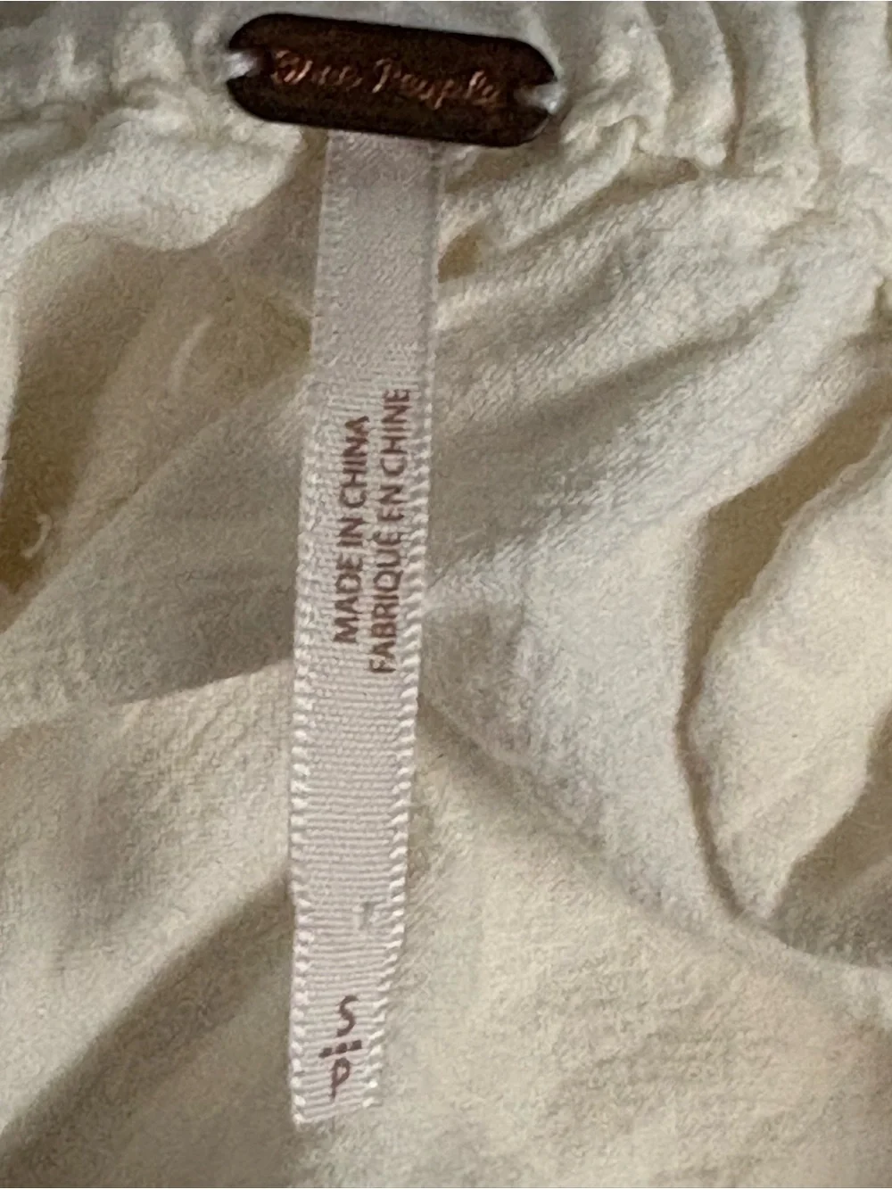 Free People lightweight white